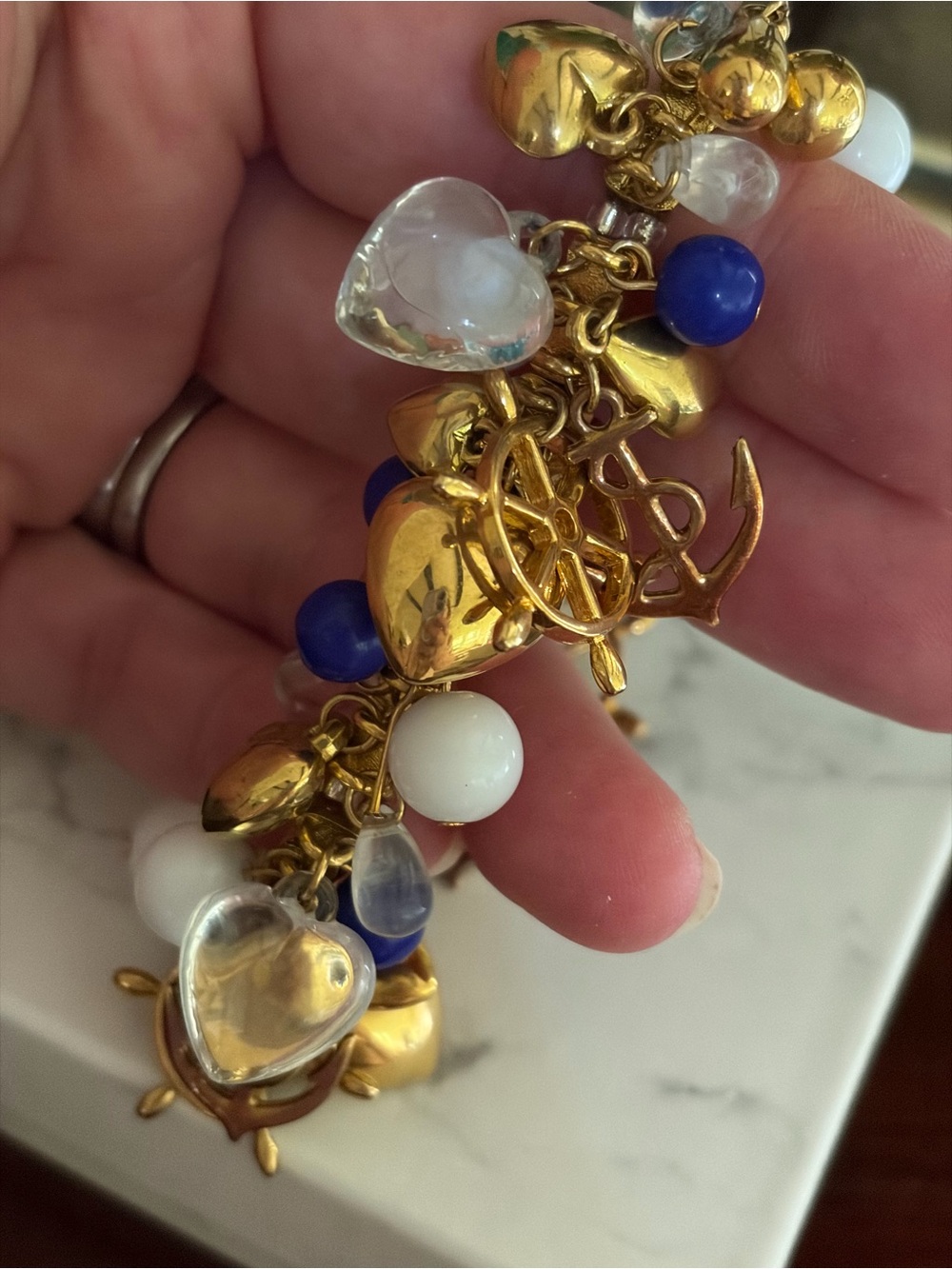 Vintage Joan Rivers stretch nautical theme charm bracelet - Picture 6 of 8